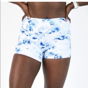 Fleo shorts- Indigo Glow Power High Rise-XL EUC